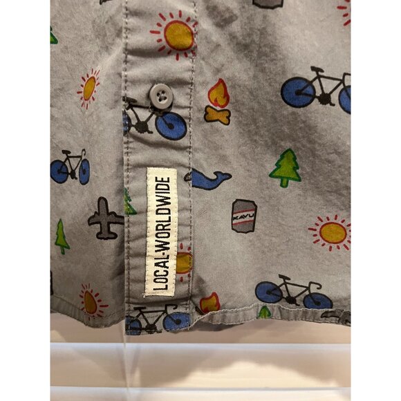 Kavu Short Sleeve Button Up Shirt - Size‎ M - Picture 2 of 4
